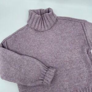 INDUSTRY Knit Turtleneck Sweater Pullover Lavender Size Medium Cozy Warm